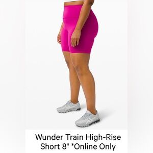 LULULEMON BIKER SHORTS Pink